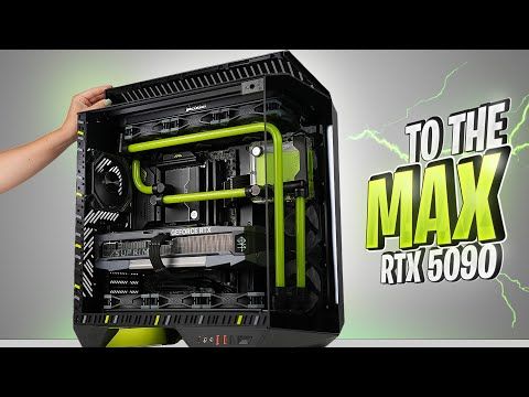RTX 5090 Build Hits Hard - Water Cooled DY470 | 9800X3D + Benchmarks