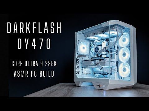 DarkFlash DY470 | Diamond Design Elegance | ASMR PC Build | Core Ultra 9 285k | ASUS Z890 | RX7900XT