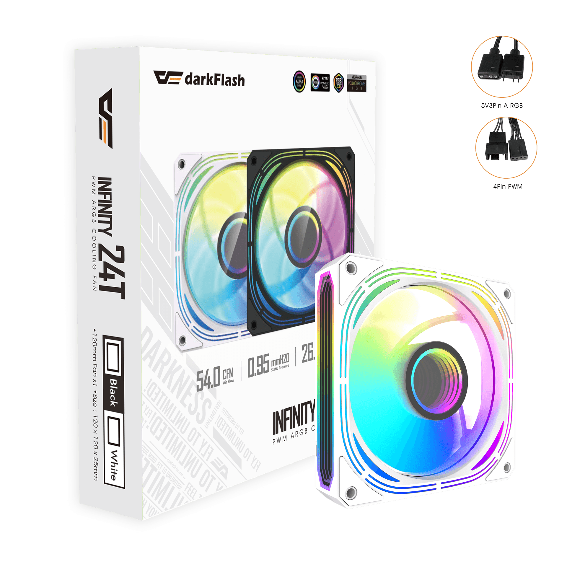 INF 24T PWM ARGB Fan
