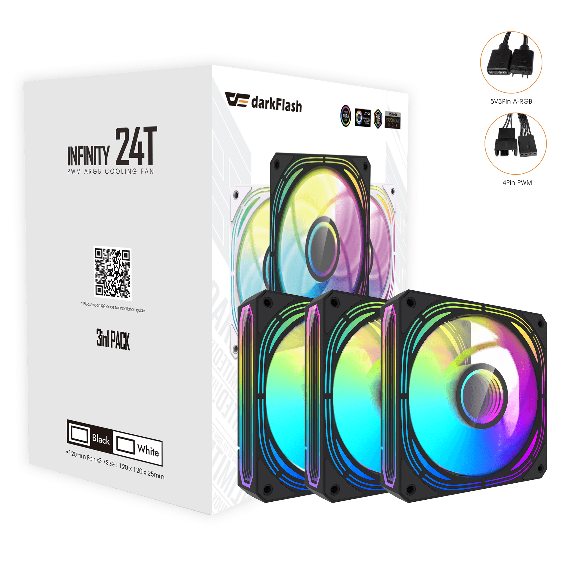 INF 24TR PWM ARGB Fan