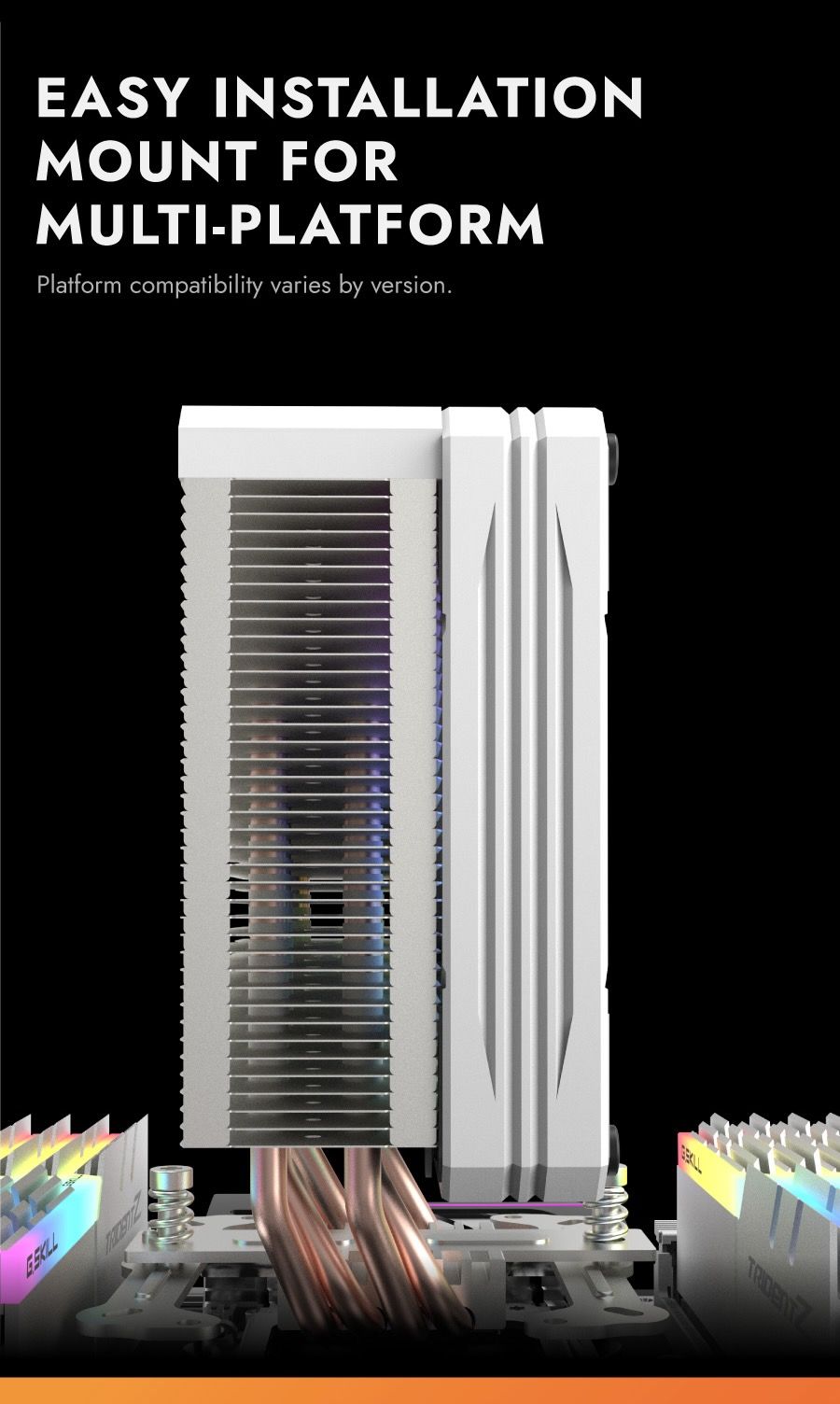Darkflash M400 Digital Display Tower CPU Cooler – WHITE Darkflash M400 Digital Display Tower CPU Cooler – WHITE