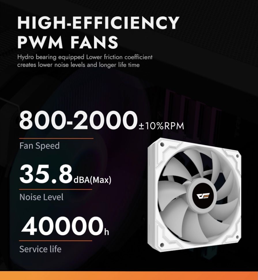 Darkflash M400 Digital Display Tower CPU Cooler – WHITE Darkflash M400 Digital Display Tower CPU Cooler – WHITE