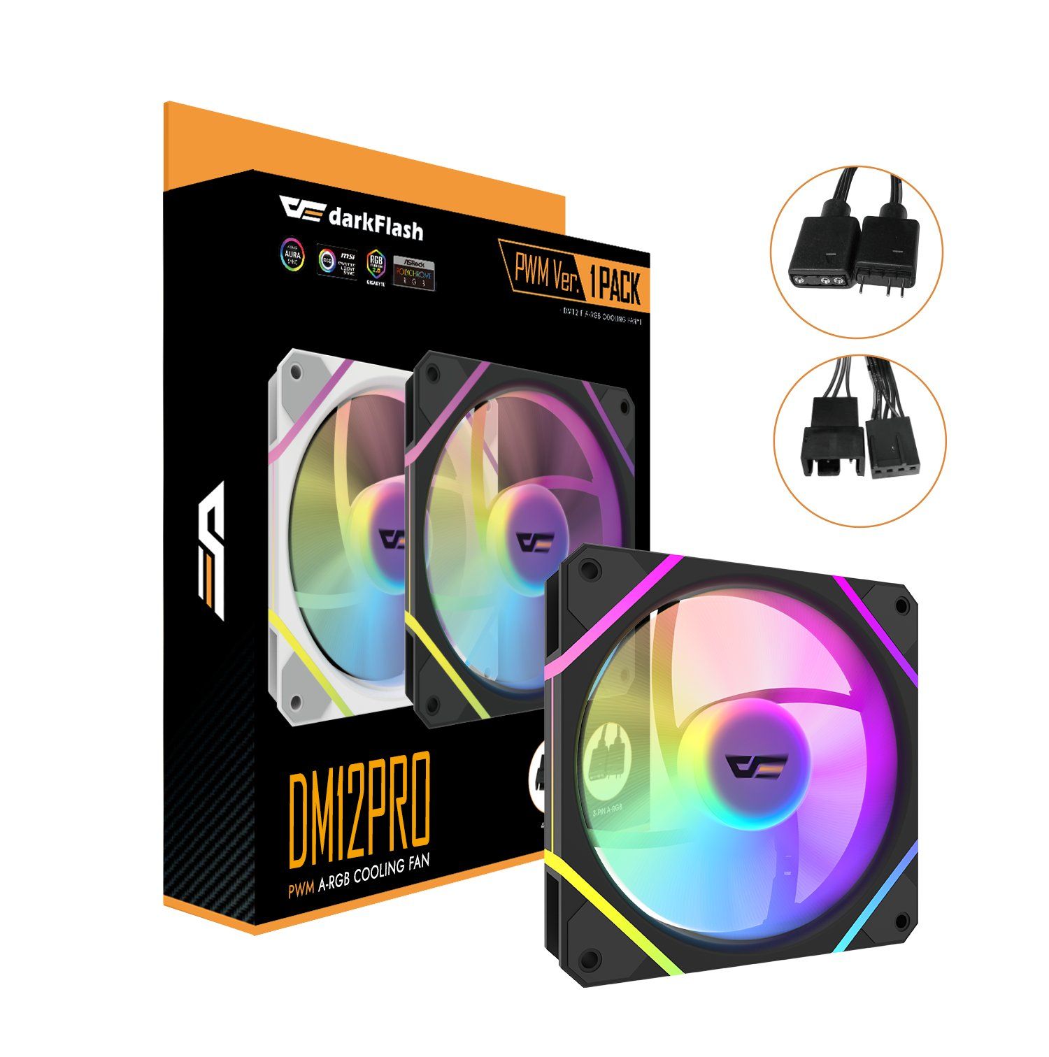 DM12 Pro PWM / ARGB Cooling Fan