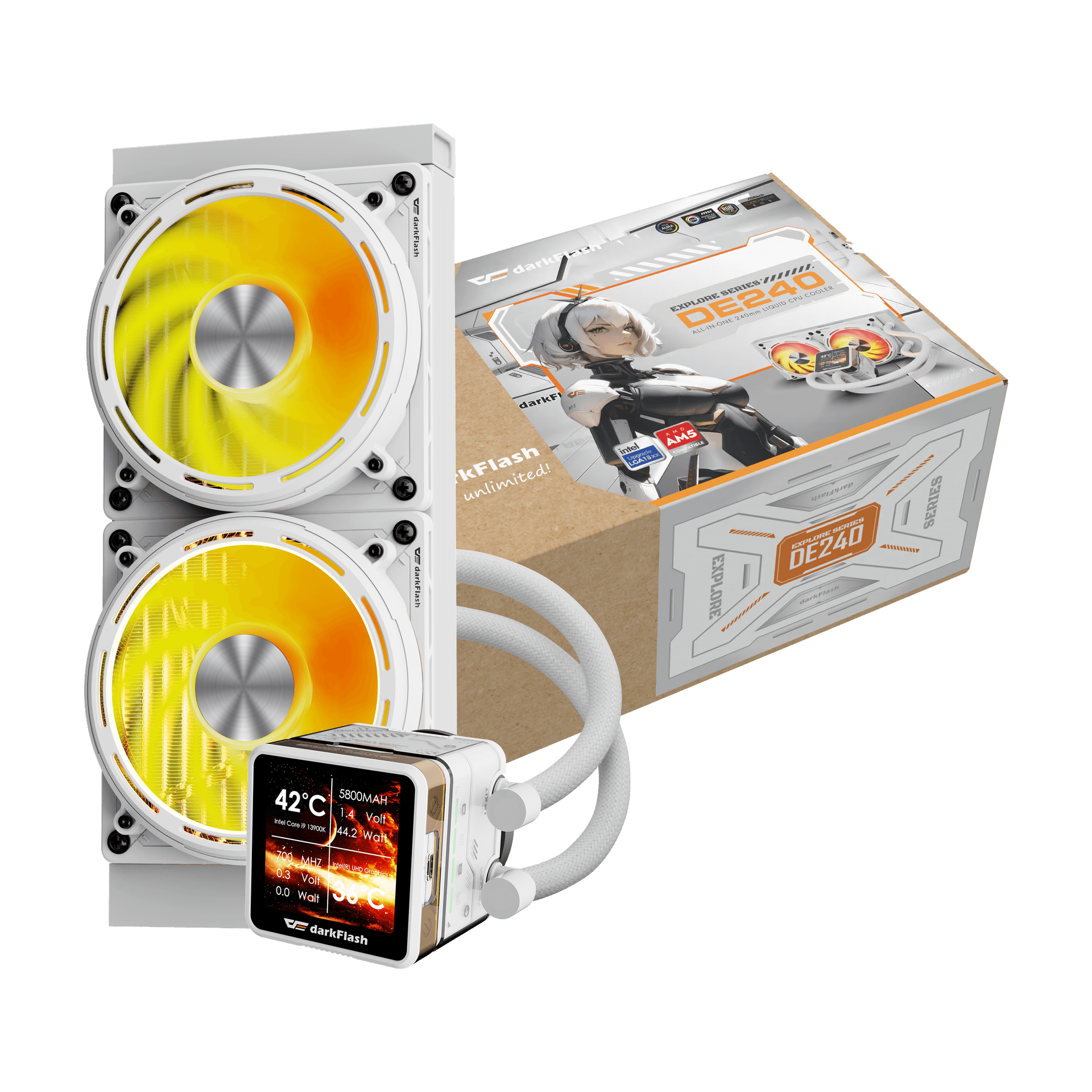 EXPLORE DE240 Liquid CPU Cooler