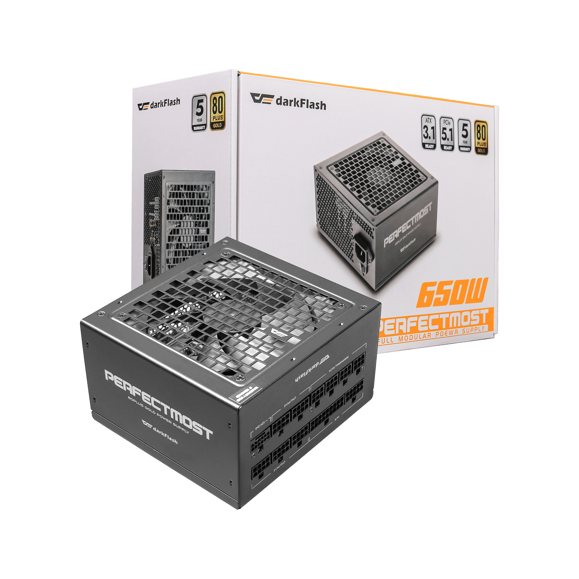 PMT 650W Gold Full Modular Power Supply