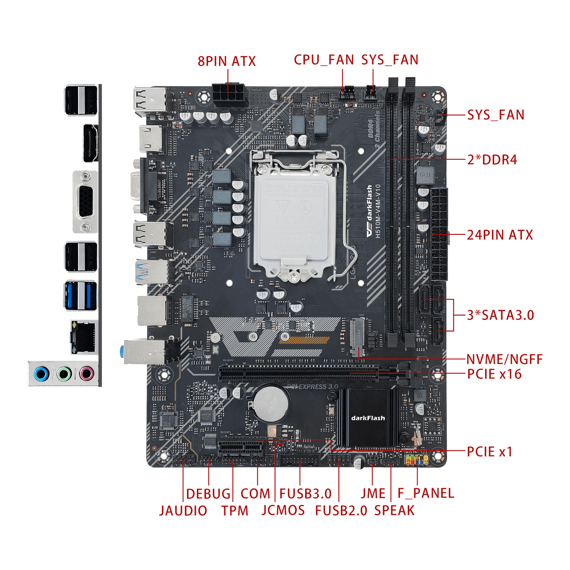 H510M-V4M-V10 Motherboard