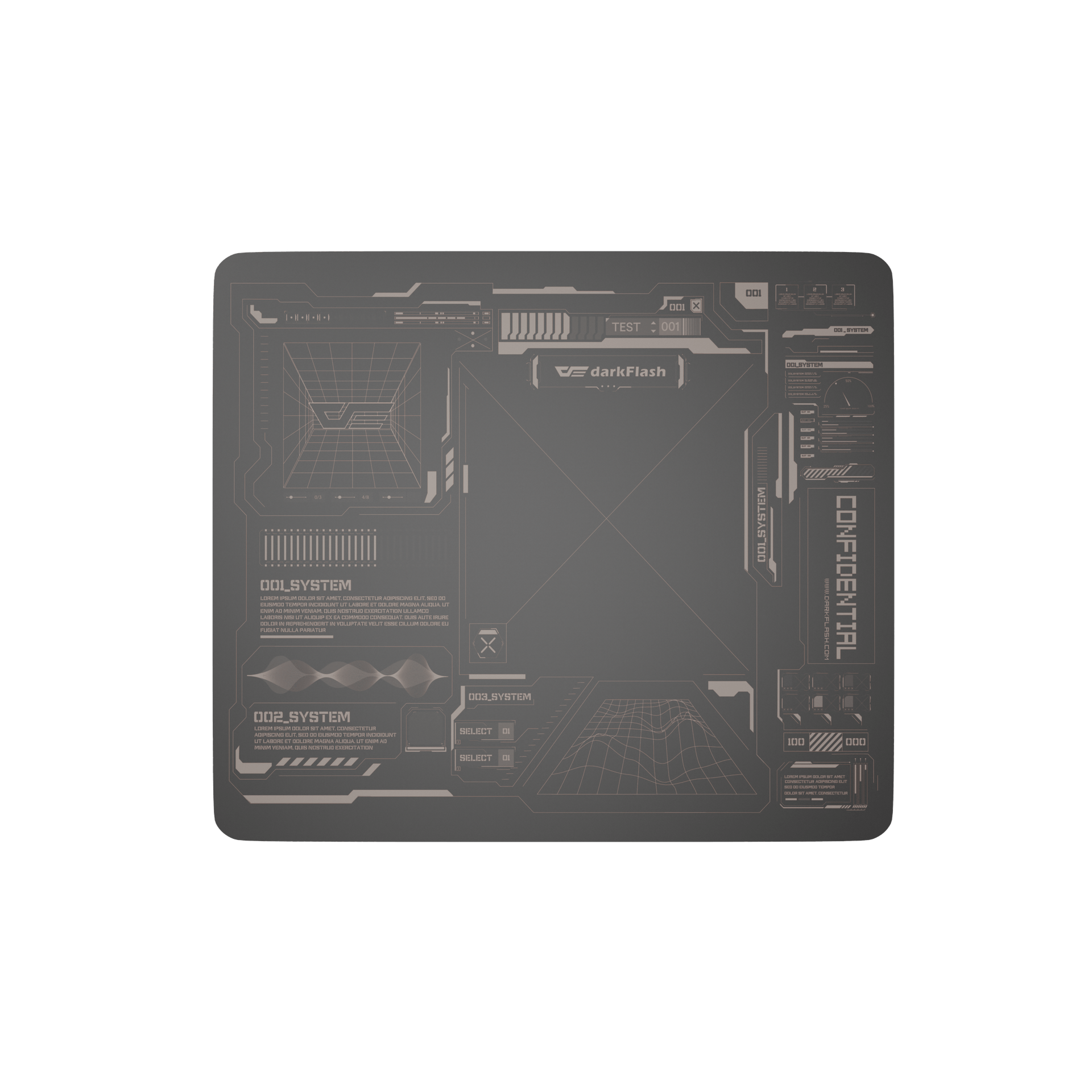 DMP300 Tempered Glass Mousepad