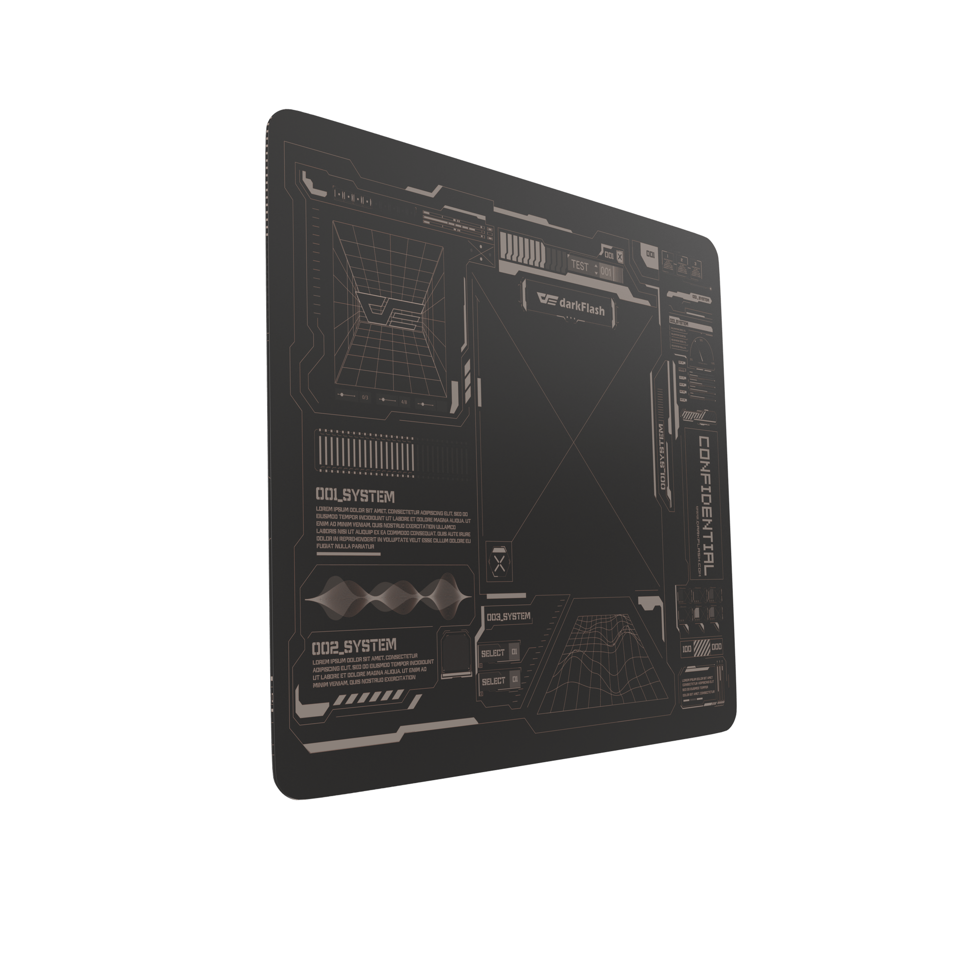DMP300 Tempered Glass Mousepad
