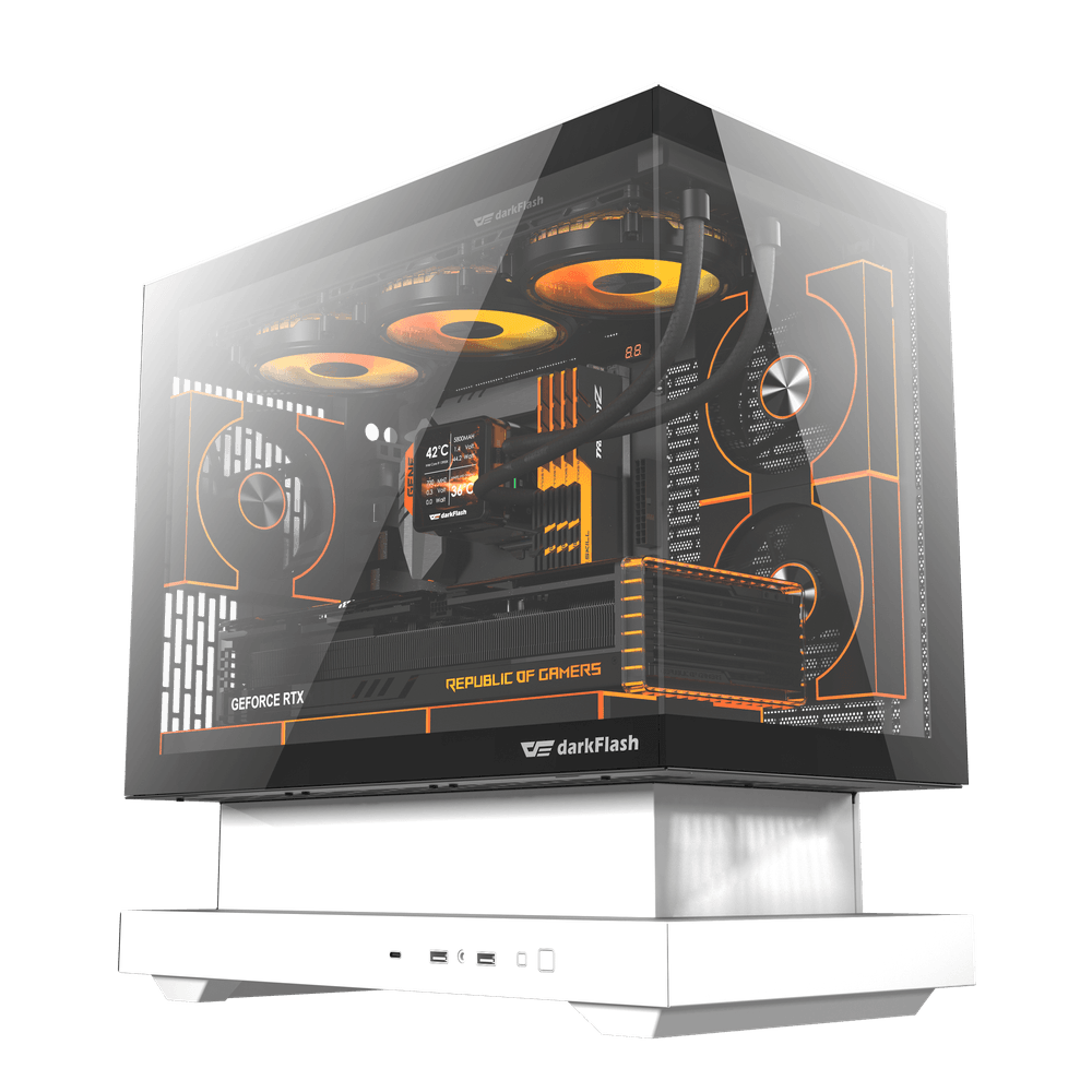 DS FLOATRON F1 M-ATX PC Case White