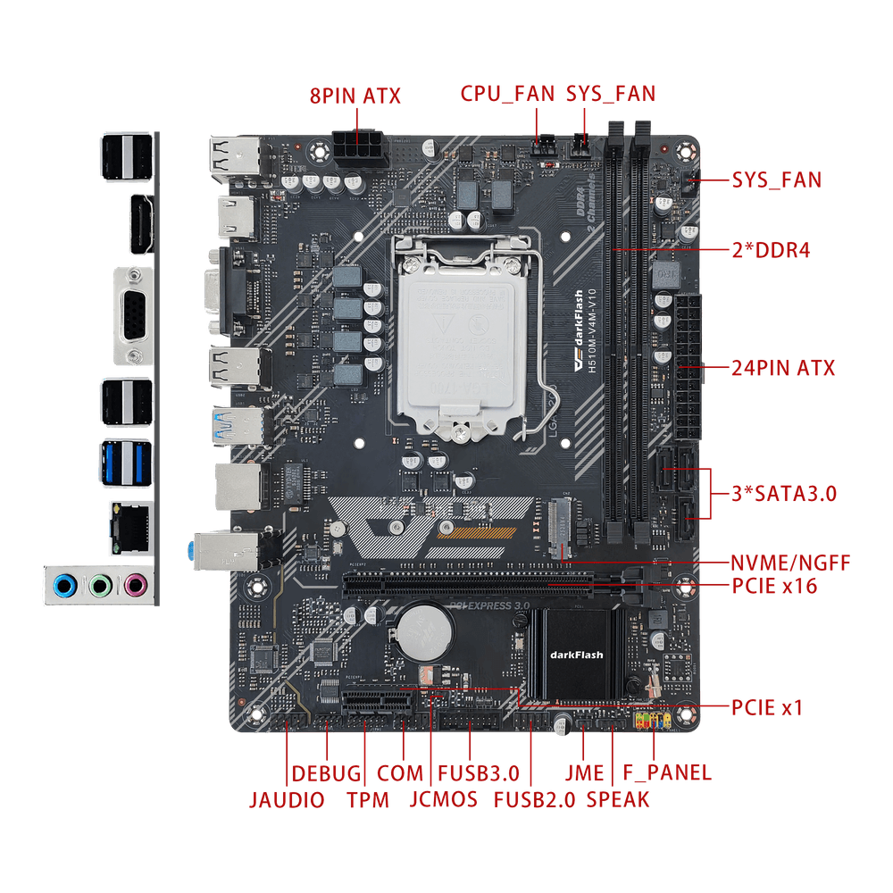 H510M-V4M-V10 Motherboard
