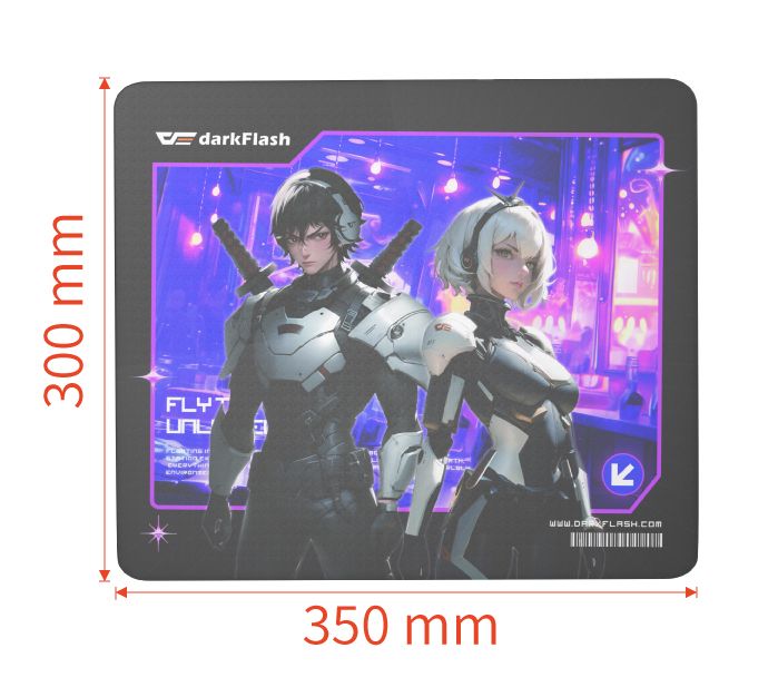 DMP350 Tempered Glass Mousepad