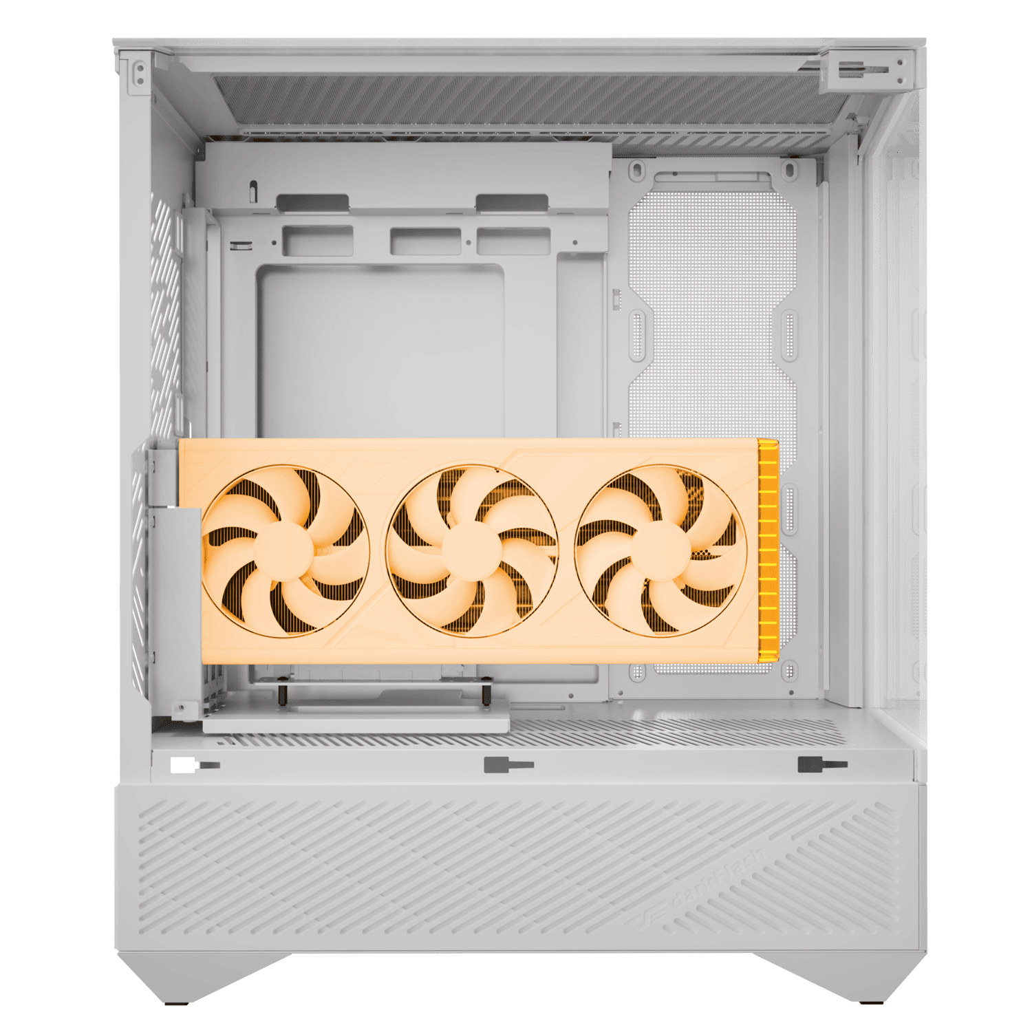 DarkFlash DY460 ATX PC Case, WHITE