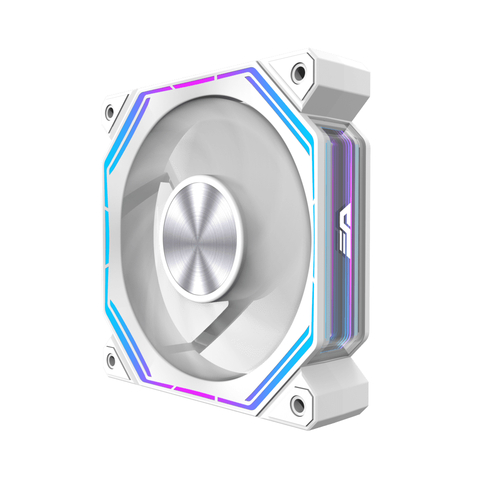 FAN INF34 DarkFlash DY460 ATX PC Case, WHITE