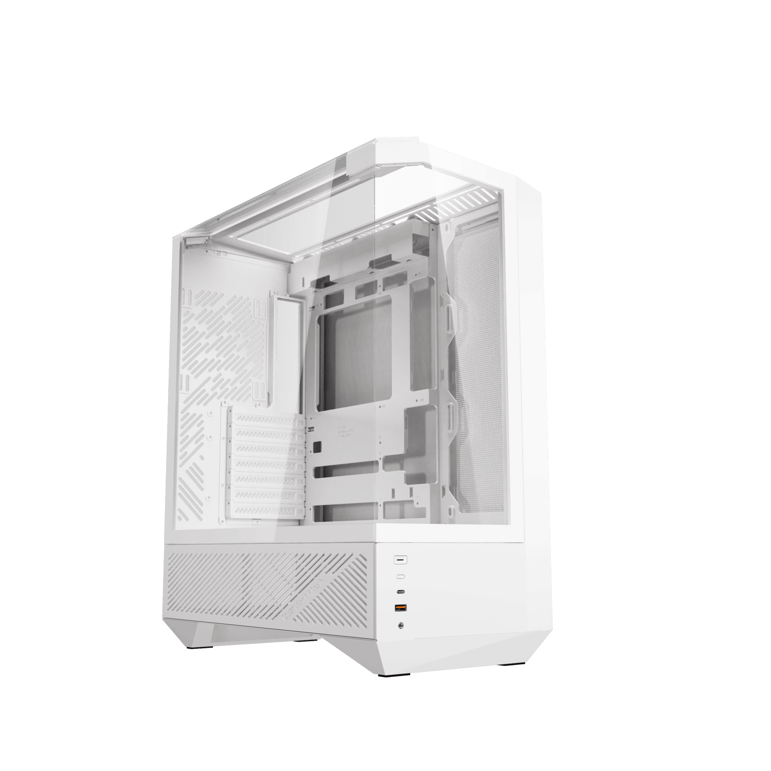 DarkFlash DY460 ATX PC Case, WHITE